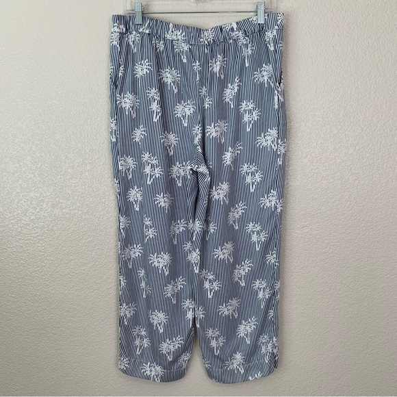 Chico's 100% Lyocell Island Palm Colonial Coast Pull On Cropped Pants, Sz Medium - Picture 6 of 13